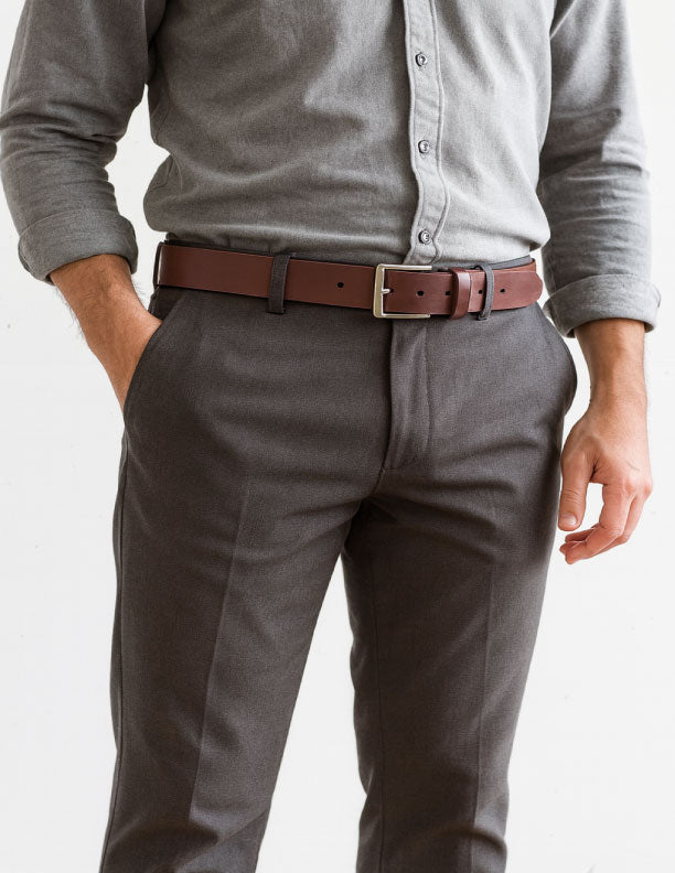 Classic Brown Genuine Leather Belt – Premium Handmade Edition
