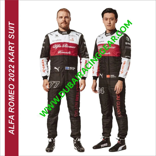 Alfa Romeo 2022 New Model Printed Go Kart Racing Suits - Dubai Sports Pro