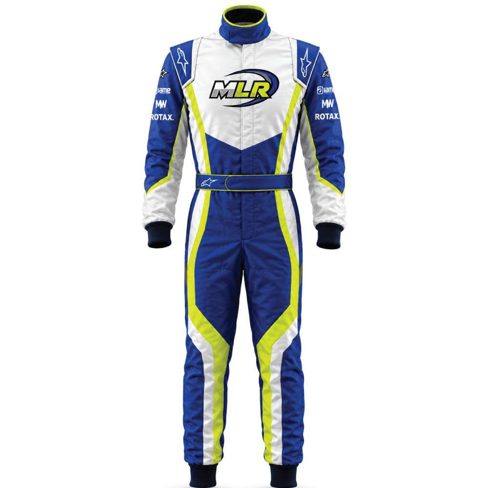 Blue Thunder Racing Suit – Custom Double Layer Kart Racing Suit