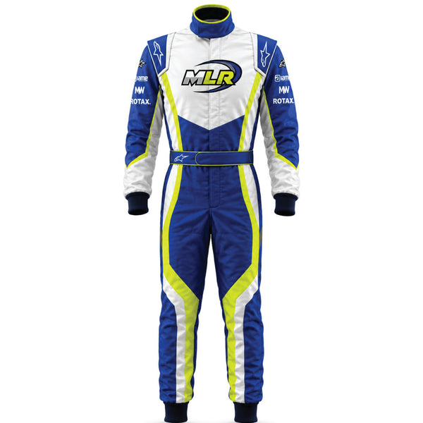 Blue Thunder Racing Suit – Custom Double Layer Kart Racing Suit