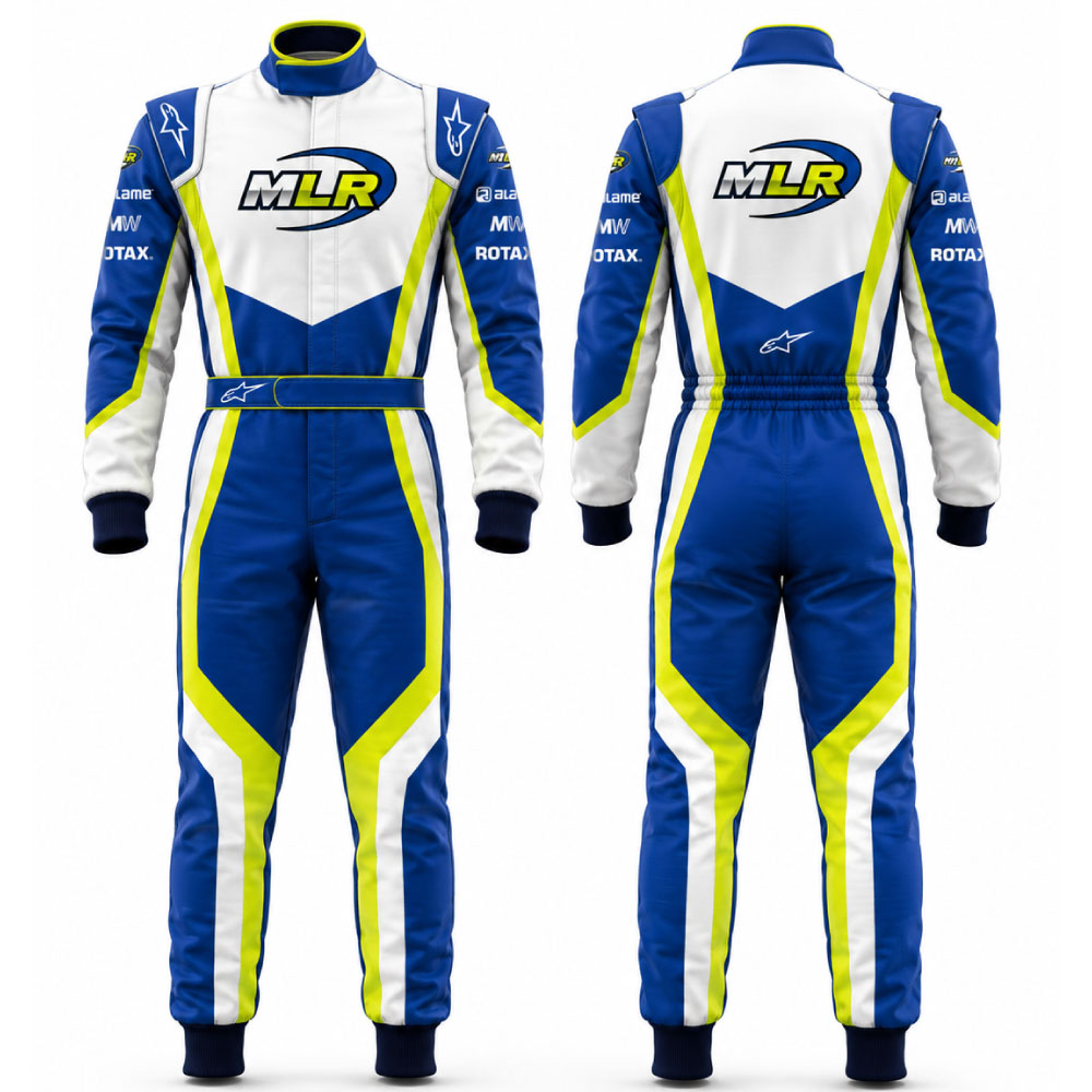 Blue Thunder Racing Suit – Custom Double Layer Kart Racing Suit