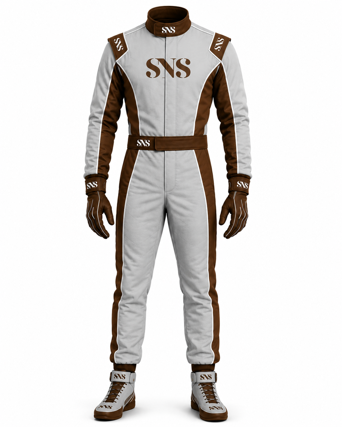 Brown Crown Racing Suit – Custom Design Double Layer Motorsport Kart Racing Suit