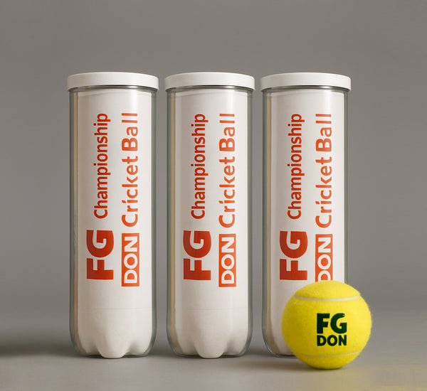 FG Don Cricket Tennis Balls – 3 Pack (Total 9 Balls) | Premium High-Bounce Tennis Cricket Balls by Dubai Sports Pro