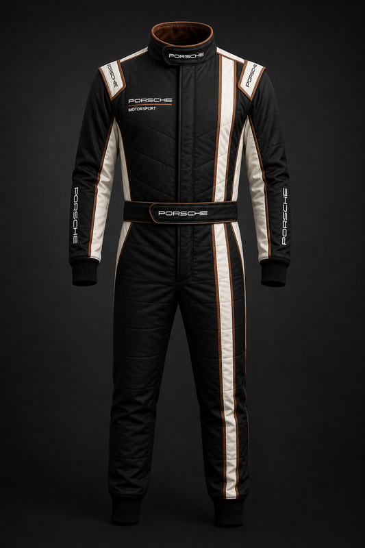 Dubai Sports Pro Motorsport Racing Suit – Premium Black Performance Karting Suit (Luxury Style)