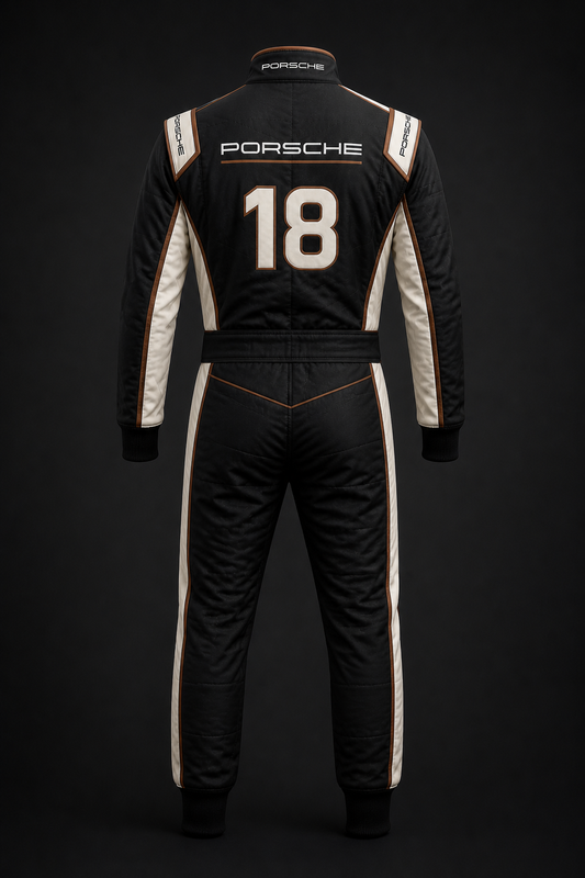Dubai Sports Pro Motorsport Racing Suit – Premium Black Performance Karting Suit (Luxury Style)