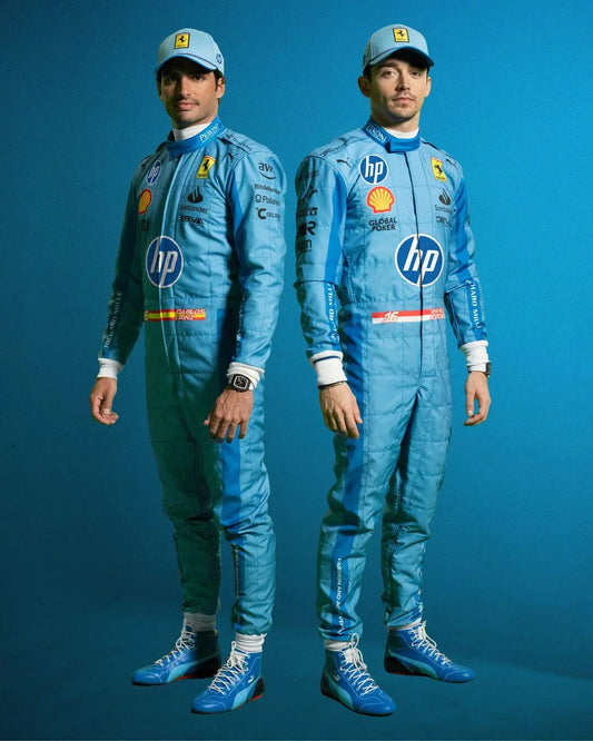 Carlos Sainz Miami GP HP 2024 F1 Scuderia Ferrari Race Suit - Dubai Sports Pro
