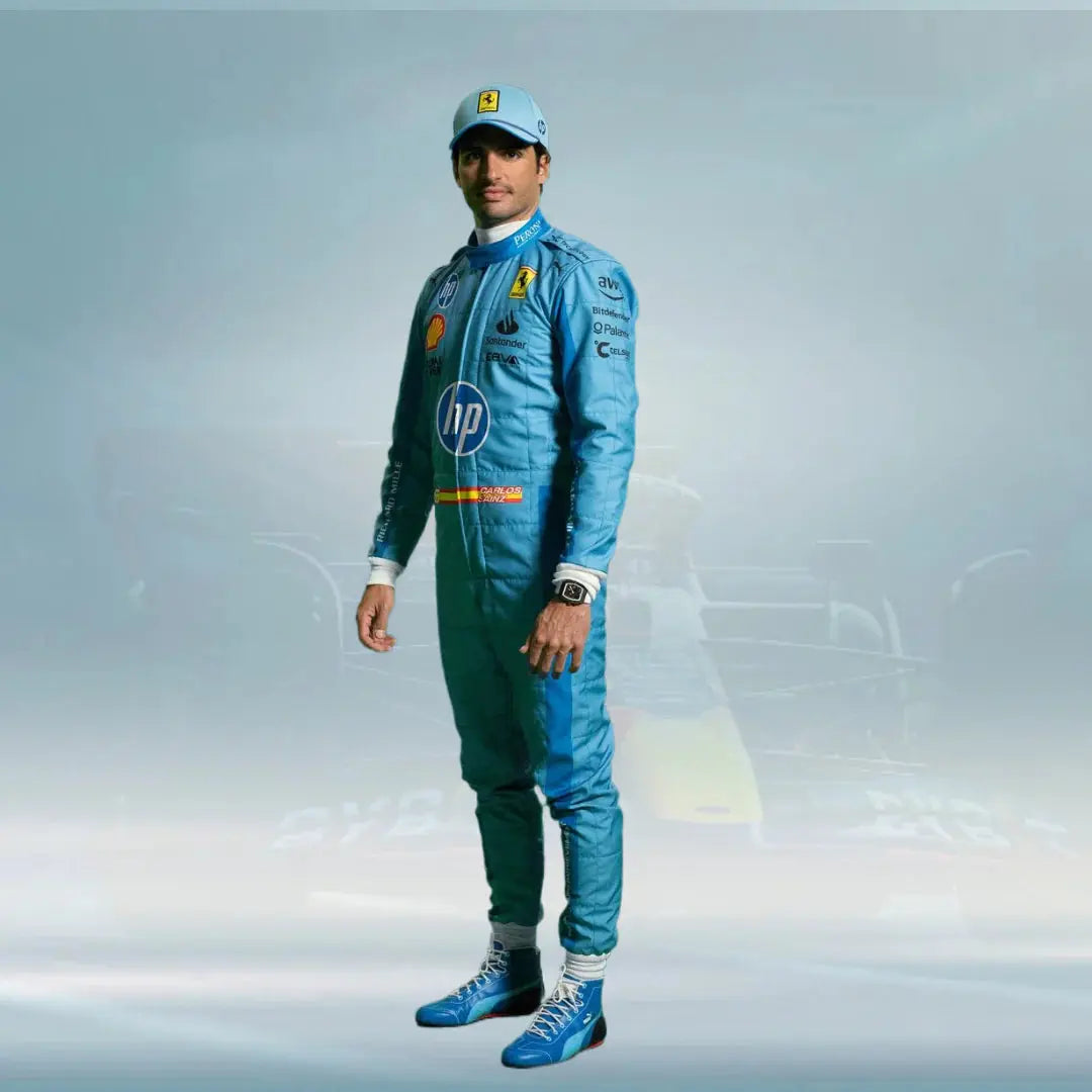 Carlos Sainz Miami GP HP 2024 F1 Scuderia Ferrari Race Suit - Dubai Sports Pro
