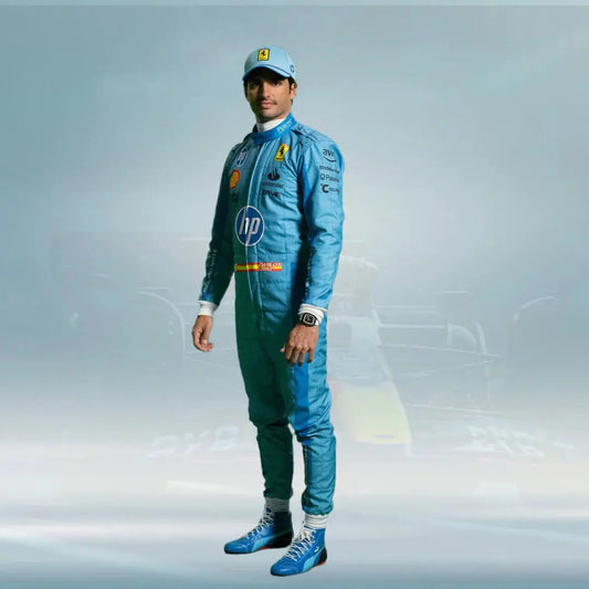 Carlos Sainz Miami GP HP 2024 F1 Scuderia Ferrari Race Suit - Dubai Sports Pro