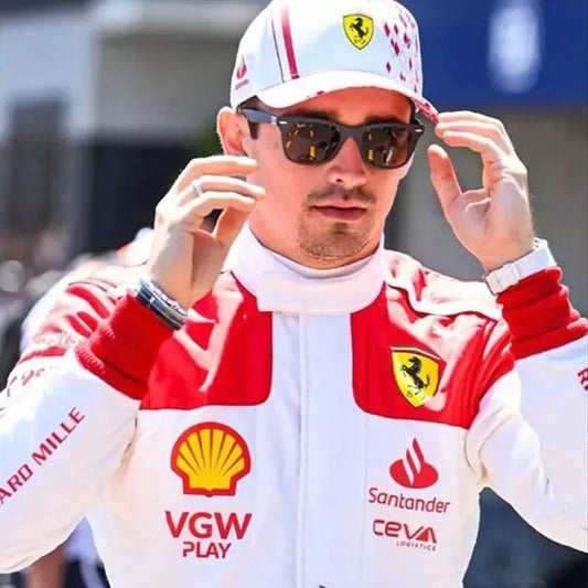 Charles Leclerc 2023 Monaco Ferrari Racing Suit - Dubai Sports Pro