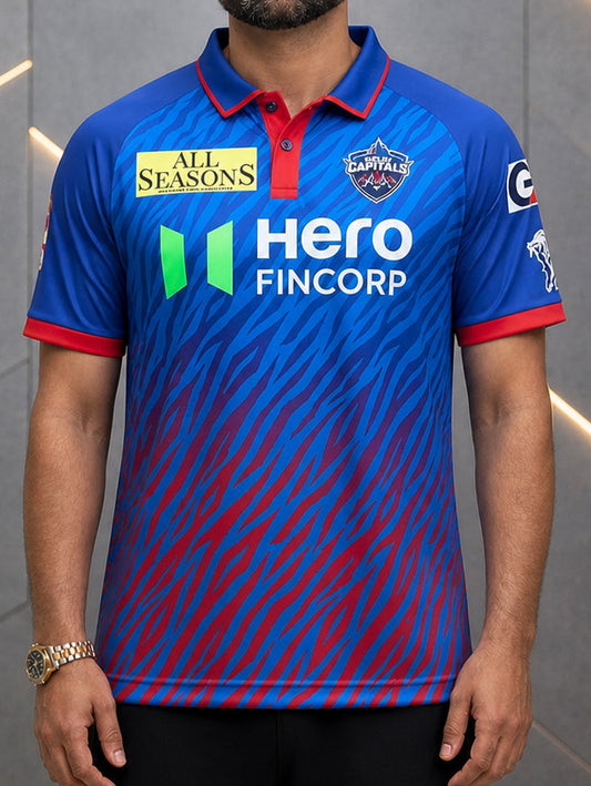 DC 2026 Blue Cricket Jersey – Premium Fan Edition Performance T-Shirt - Dubai Sports Pro