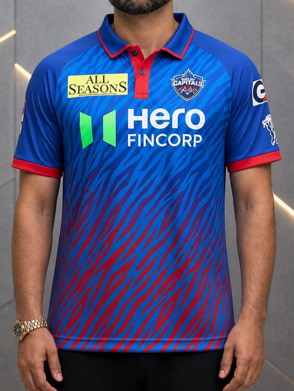DC 2026 Blue Cricket Jersey – Premium Fan Edition Performance T-Shirt - Dubai Sports Pro