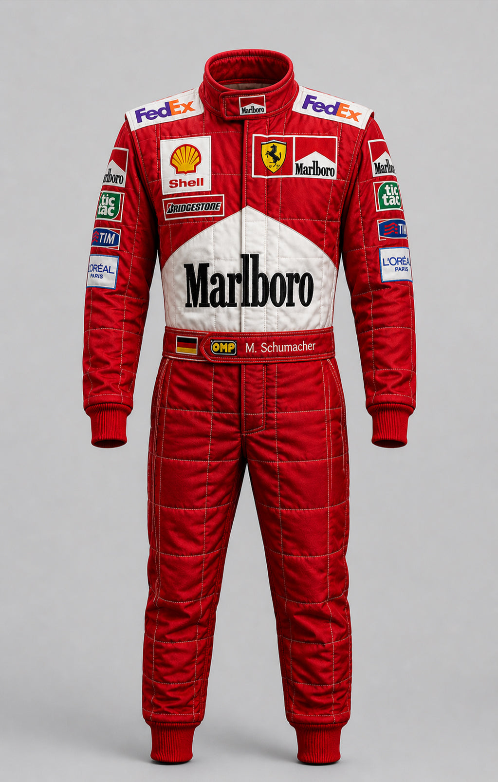 F1 Michael Schumacher 2001 Embroidery Race Suit