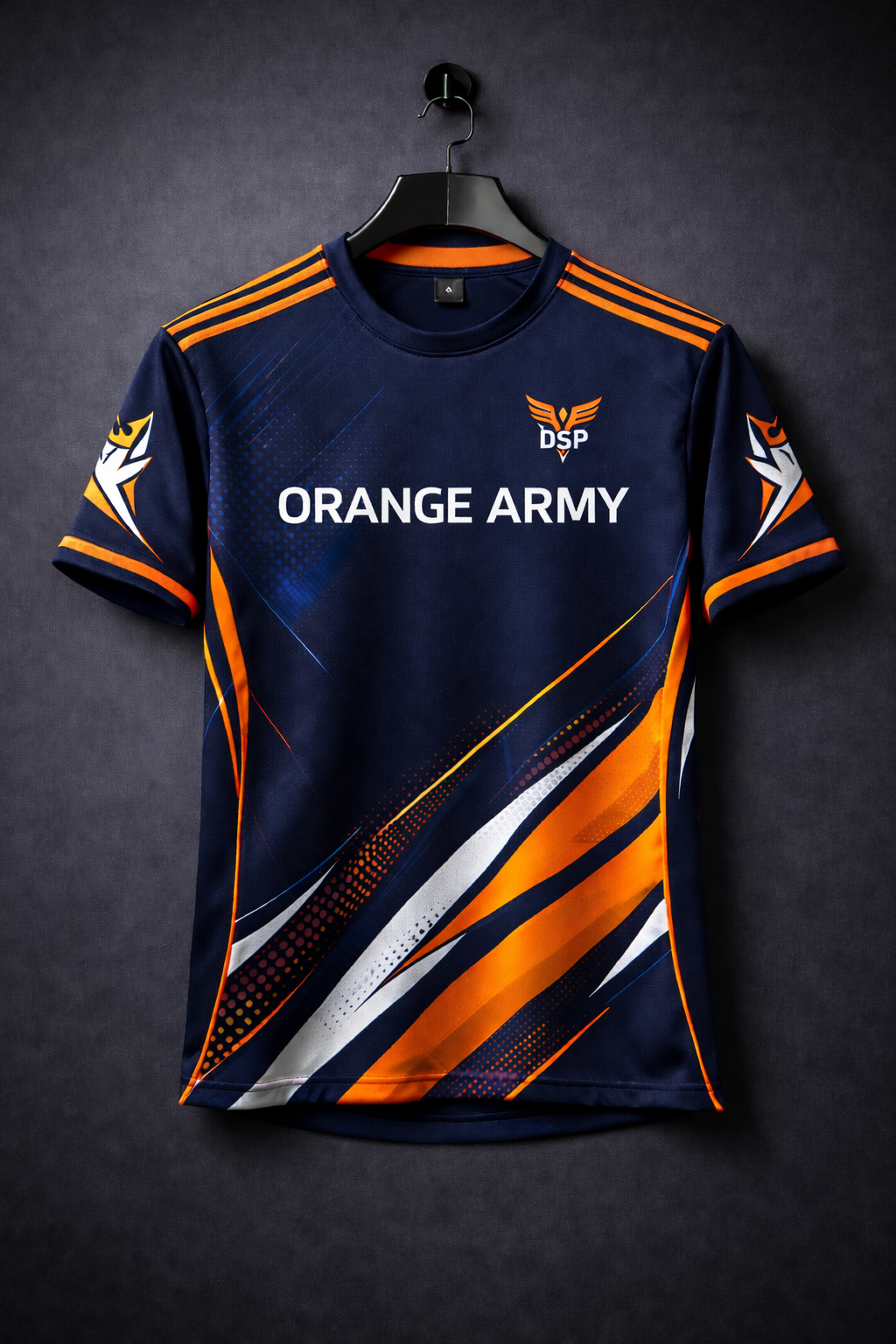Dubai Sport Pro Orange Army Jersey – Premium Athletic Performance T-Shirt