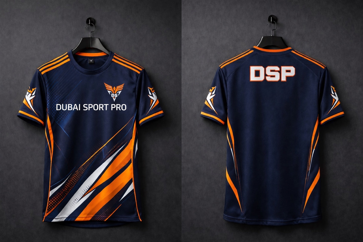 Dubai Sport Pro Orange Army Jersey – Premium Athletic Performance T-Shirt