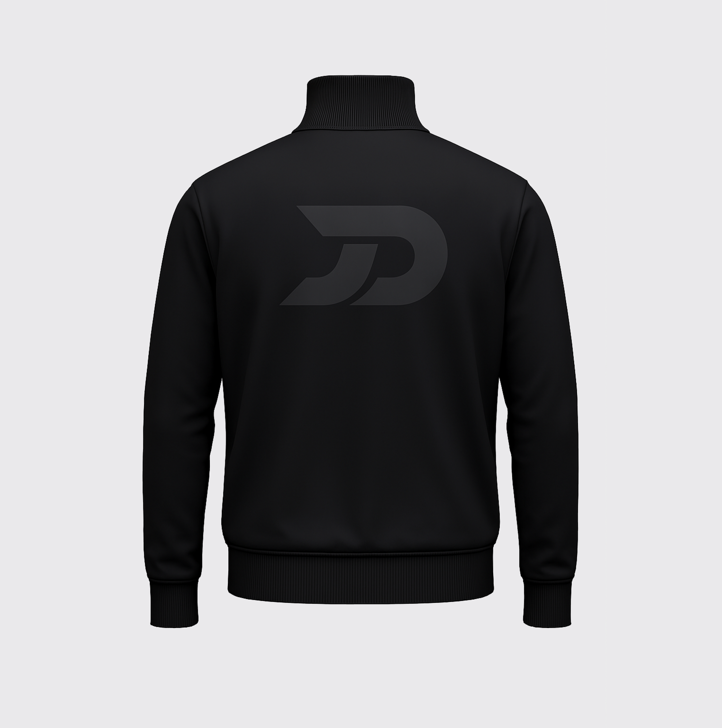Premium Track Jacket – Black & Grey Stripes J06