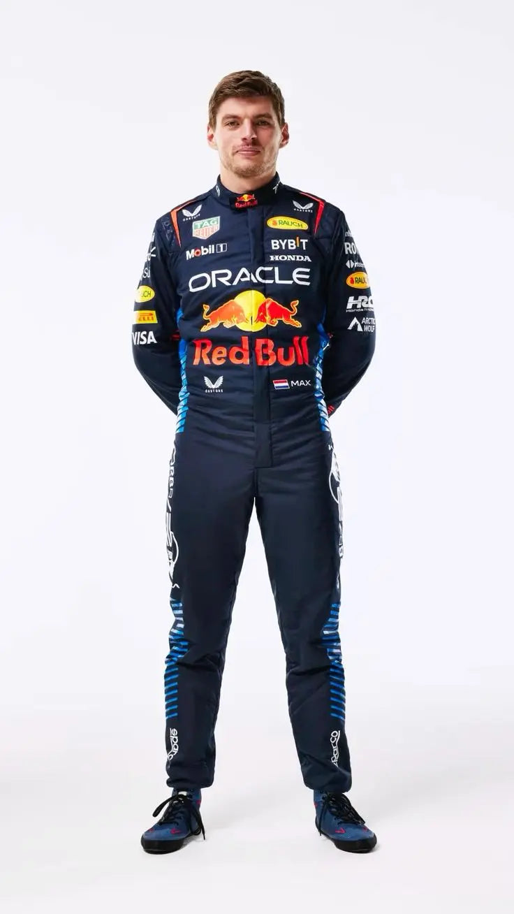 Max Verstappen 2024 New Red Bull F1 Race Suit - Dubai Sports Pro