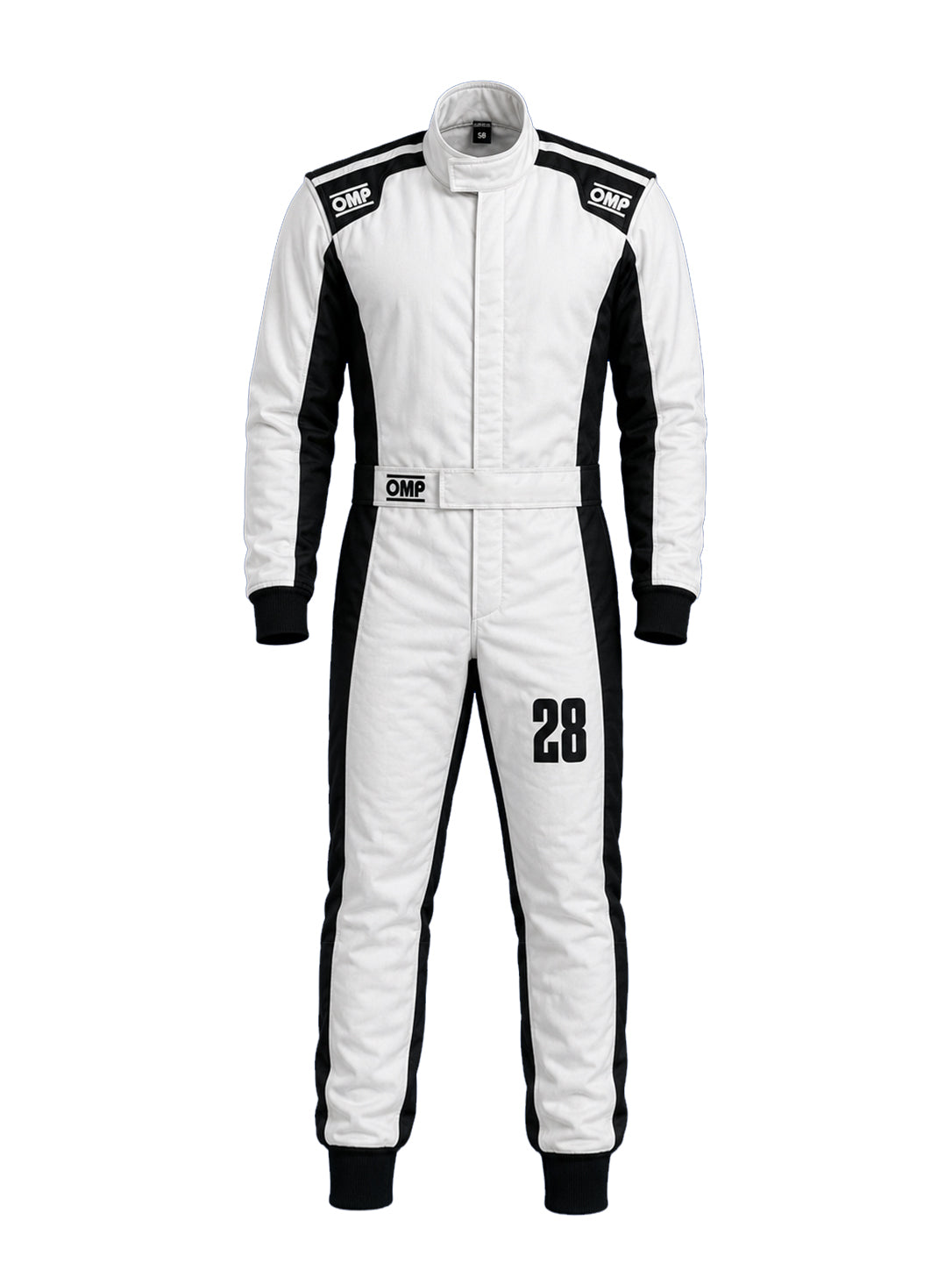 Nomex Premium FR White Shadow Racing Suit – Double Layer Kart Racing Suit