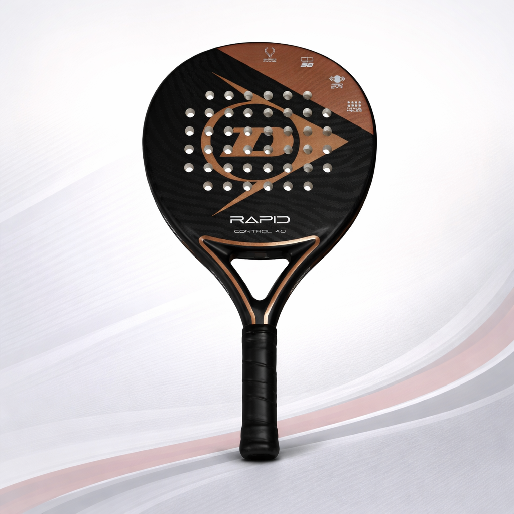 Dunlop Rapid Control 4.0 Padel Racket – Premium Control & Precision Paddle (Brown/Black)