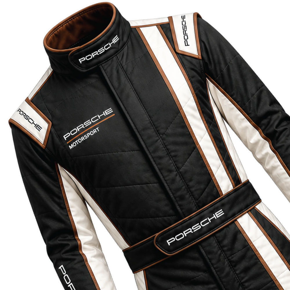Black Performance Premium Kart Racing Suit – Custom Motorsport Racing Suit