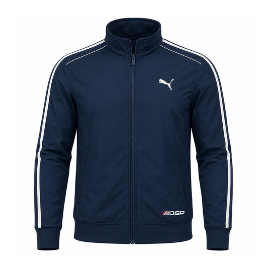 Premium Navy Sports Track Jacket | Lightweight Full Zip Performance Jacket