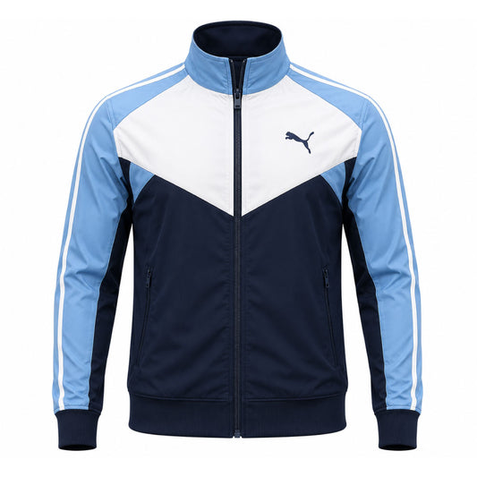 Sky Blue Sports Track Jacket | Premium Full Zip Performance Jacket | Dubai Sports Pro
