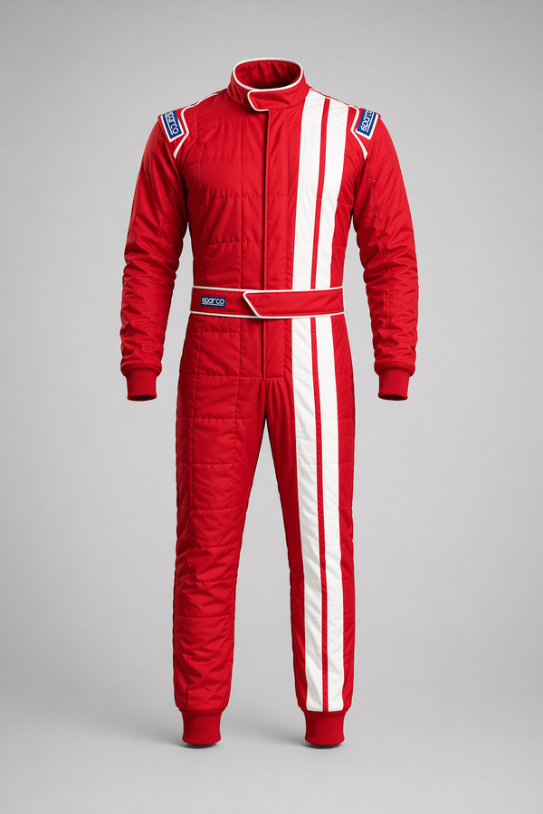 Dubai Sports Pro Racing Suit – Professional Motorsport & Karting Suit (Red & White)