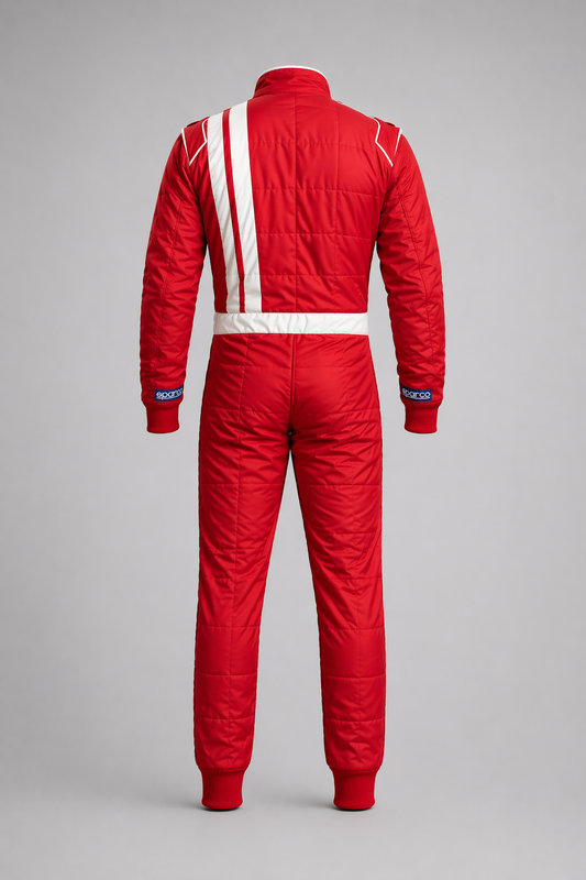Dubai Sports Pro Racing Suit – Professional Motorsport & Karting Suit (Red & White)