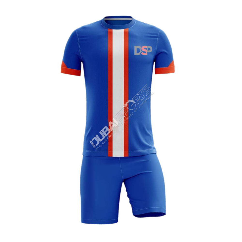 DSP Multi Color Streak Soccer Uniform – Lightweight Football Kit for All