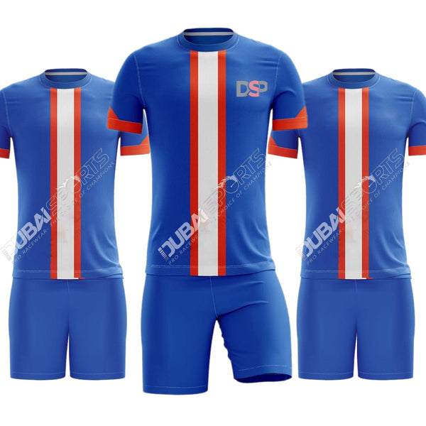 DSP Multi Color Streak Soccer Uniform – Lightweight Football Kit for All