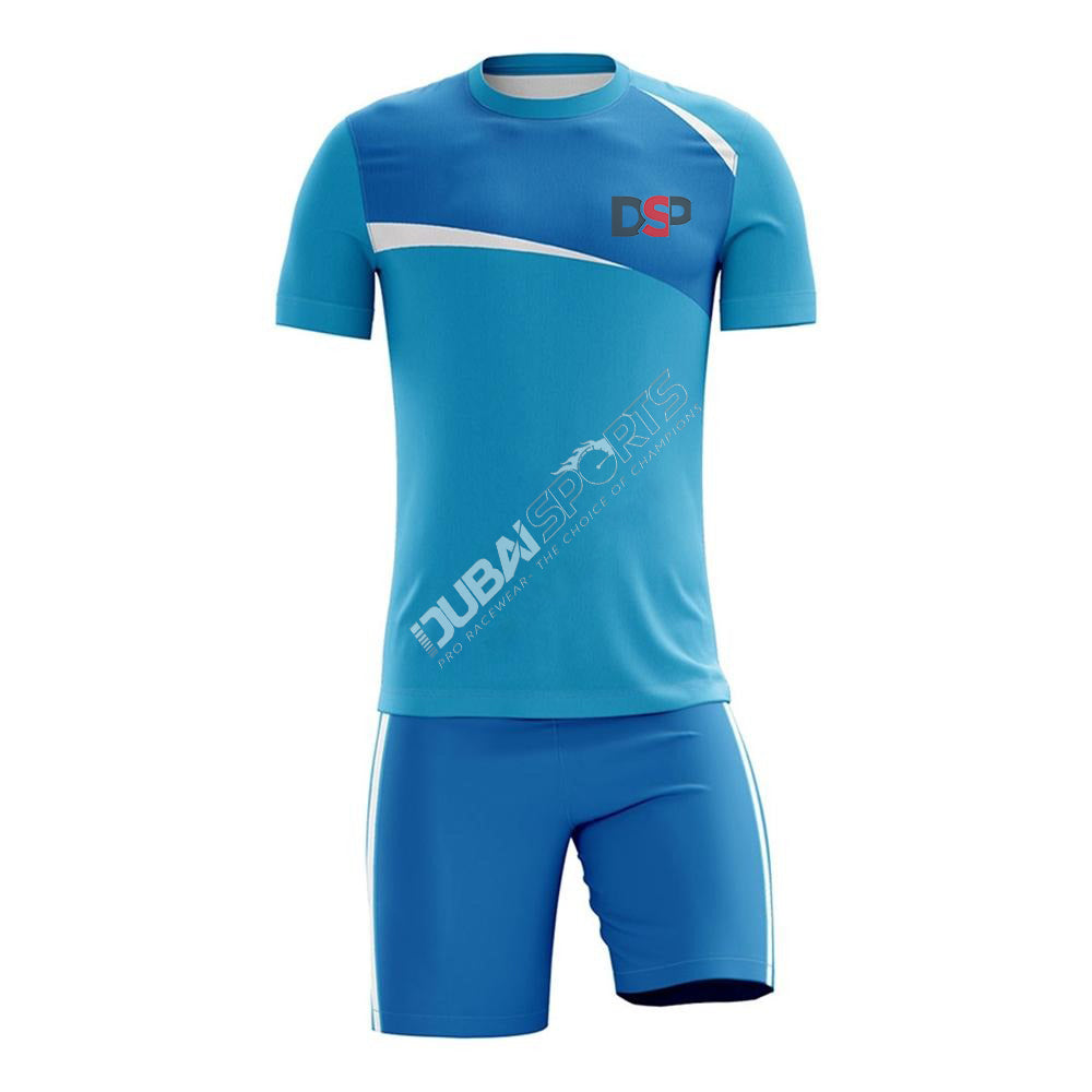 DSP Sky Color Streak Soccer Uniform – Lightweight Football Kit for All