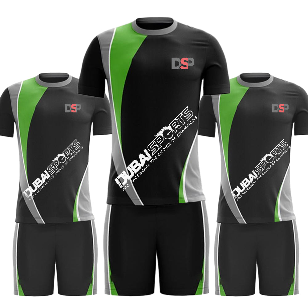 DSP Black Streak Soccer Uniform – Lightweight Football Kit for All
