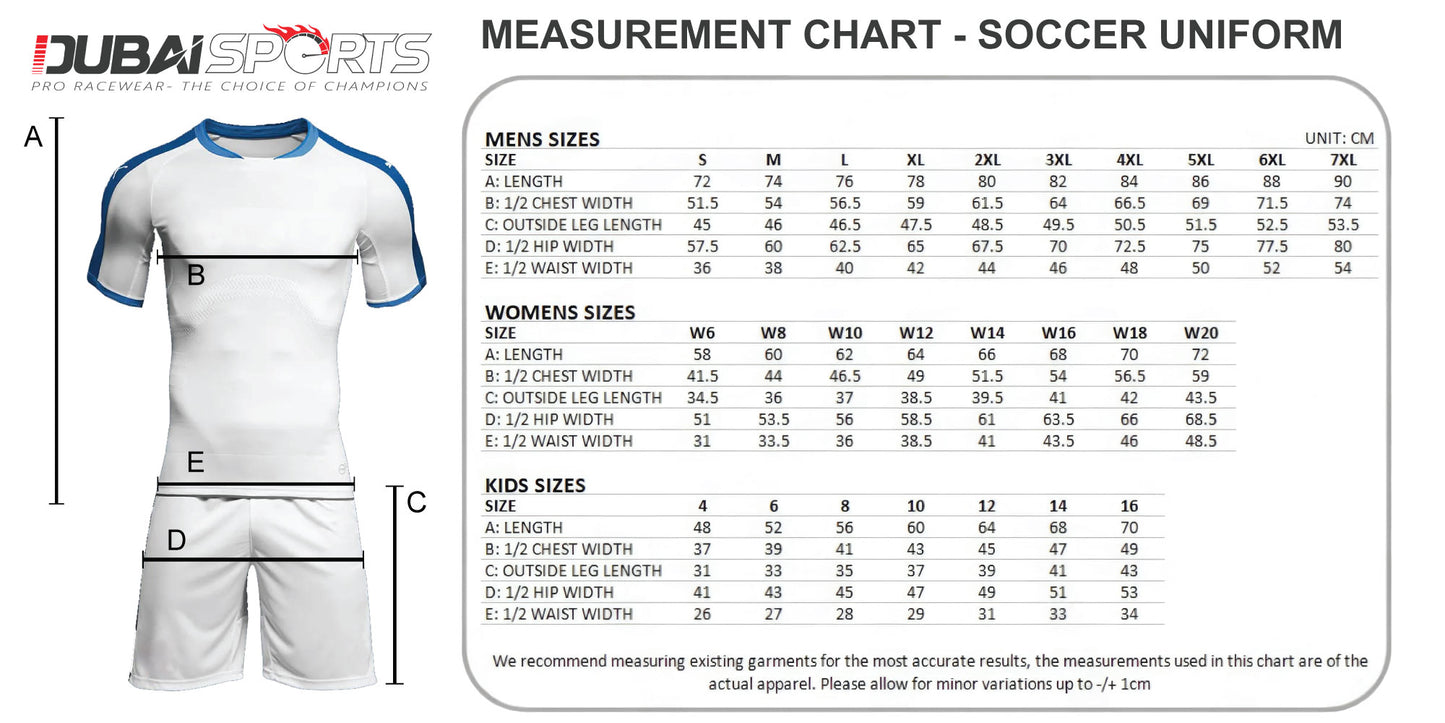 DSP Blue Streak Soccer Uniform – Lightweight Football Kit for All