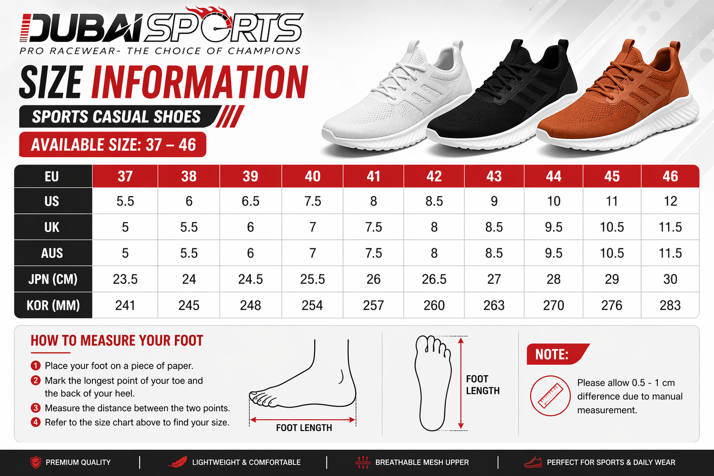 Dubai Sports Pro Phantom Digital Drift 258 X9X Sneakers – Lightweight Running & Casual Sports Shoes