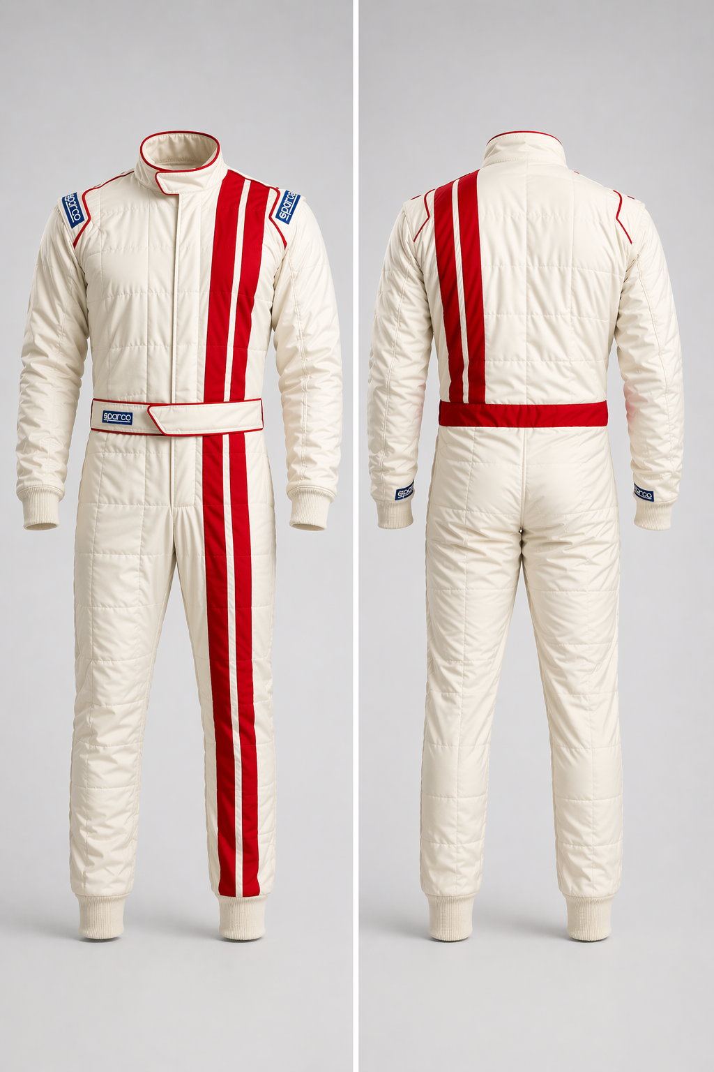 Dubai Sports Pro Racing Suit – Professional Motorsport & Karting Suit (Red & White)