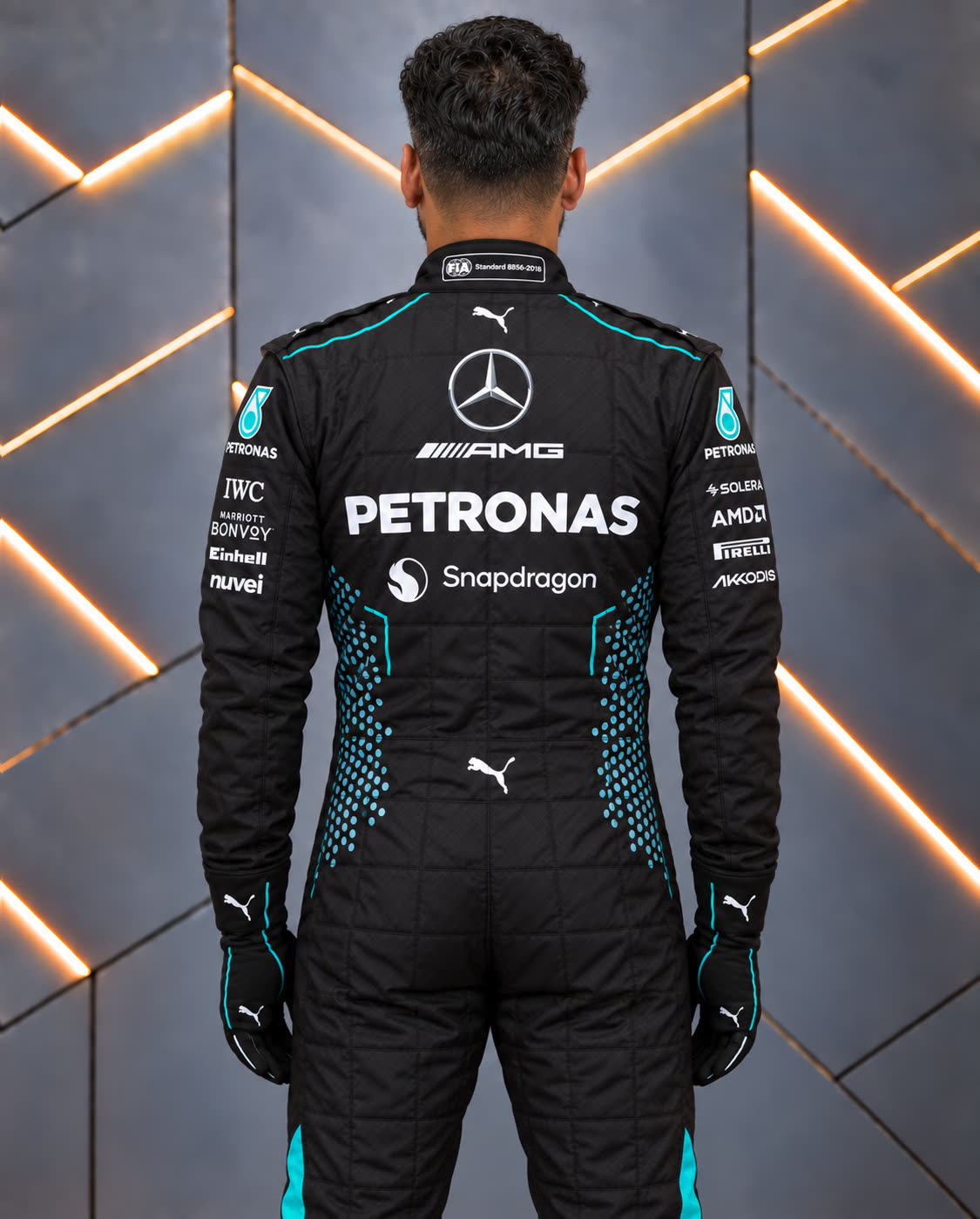 2024 Mercedes Inspired FR Racing Suit – Premium Double-Layer Nomex Motorsport Suit
