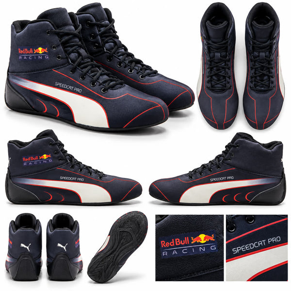 Red Bull Racing Inspired Speedcat Pro Racing Shoes – Premium Karting Motorsport Boots