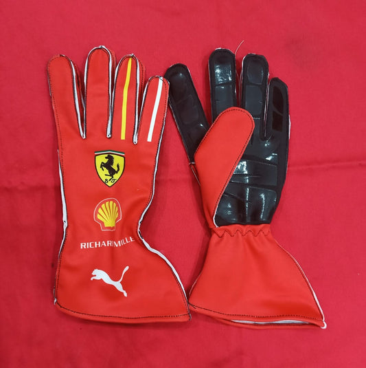 Red F1-Inspired Racing Gloves – Premium Motorsport & Karting Gloves